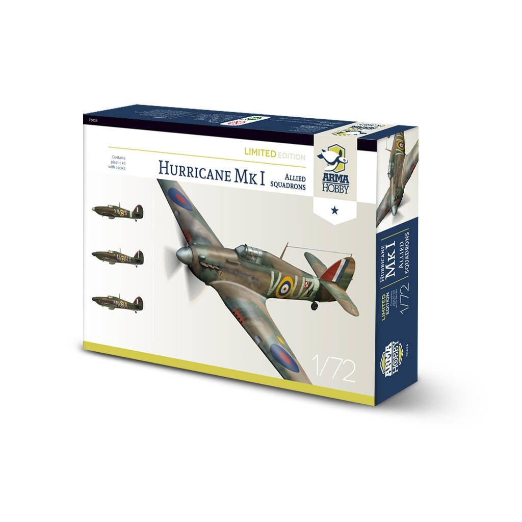 Arma Hobby 70024 Hurricane Mk I Escadrons alliés Édition limitée 1/72