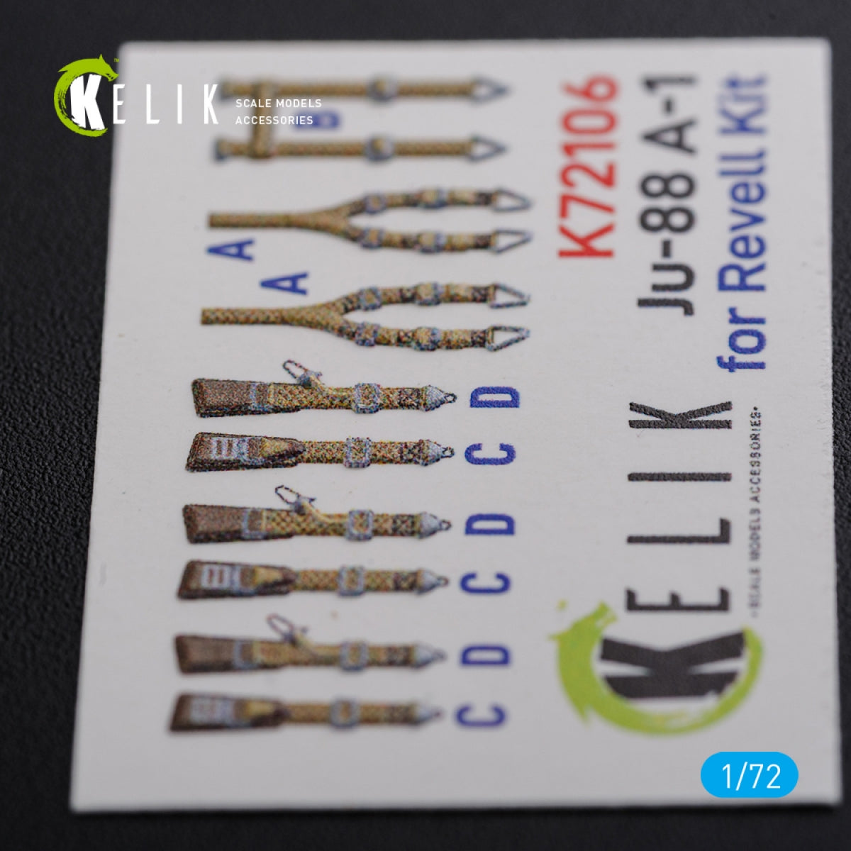 KELIK K72106 Ju-88 A-1 interior 3D decals for Revell kit 1/72 – imagen 10