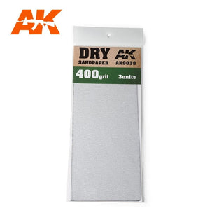 AK Interactive AK9038 DRY SANDPAPER 400