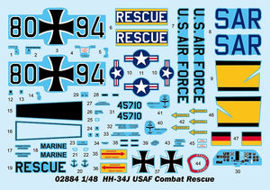 Trumpeter 02884 HH-34J USAF Combat Rescue 1/48 – immagine 12