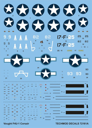 Techmod 72161 Vought F4U-1 Corsair 1/72