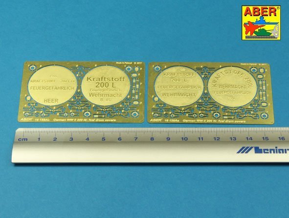 Aber 16158A German WW II 20L Jerry Can closings & 200L fuel drum covers (choice A) 1/16