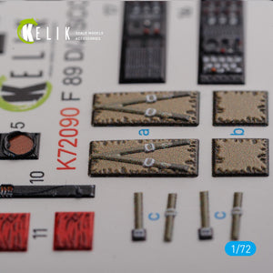 KELIK K72090 F-89 D/J Scorpion interior 3D decals for Revell kit 1/72 – immagine 7