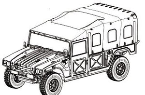 Fine Molds FM42 JGSDF HMV (Canvas Top/Personnel Carrier) 1/35 – immagine 3