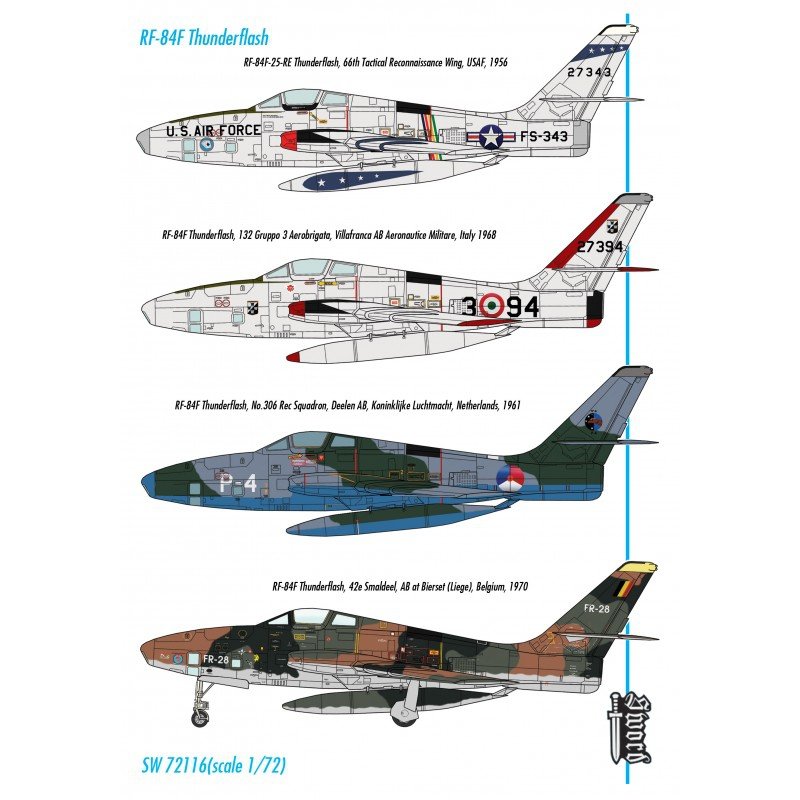 Sword 72116 RF-84F Thunderflash 1/72 – zdjęcie 2