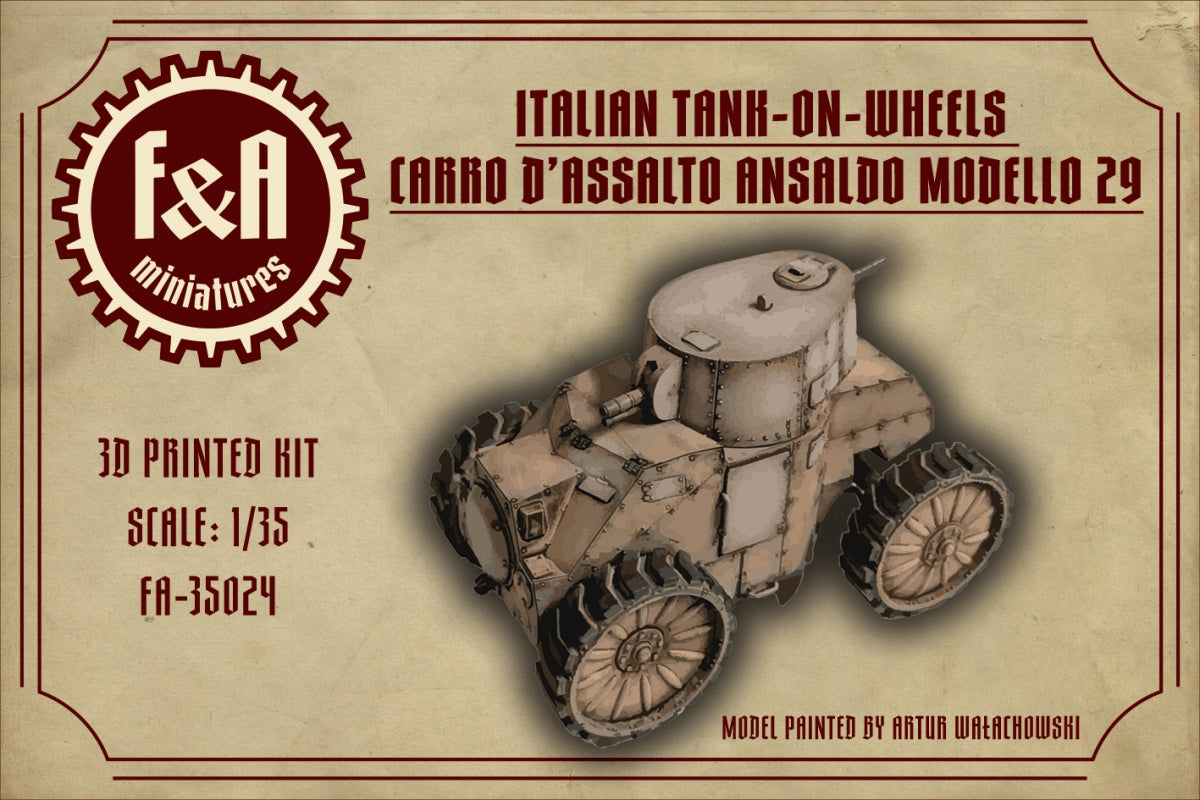 F&A Miniatures FA-35024 Carro D'Assalto Ansaldo Modello 29 1/35