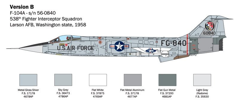 Italeri 2515 F-104 STARFIGHTER A/C 1/32 – Bild 5