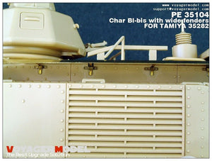 Maquette Voyager PE35104 Char bibis français de la Seconde Guerre mondiale avec ailes larges (version B incluant le canon) pour TAMIYA 35282 au 1/35 – image 2