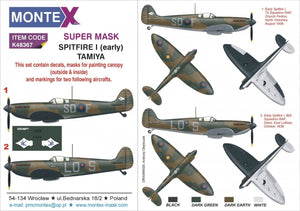 Montex K48367 SPITFIRE I (première version) 1/48
