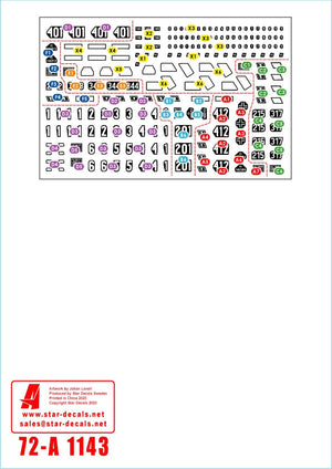 Star Decals 72-A1143 Frundsberg 1. 10. SS-Panzer Division. Versions SdKfz 250 ALT et NEU. Échelle 1/72 – image 3