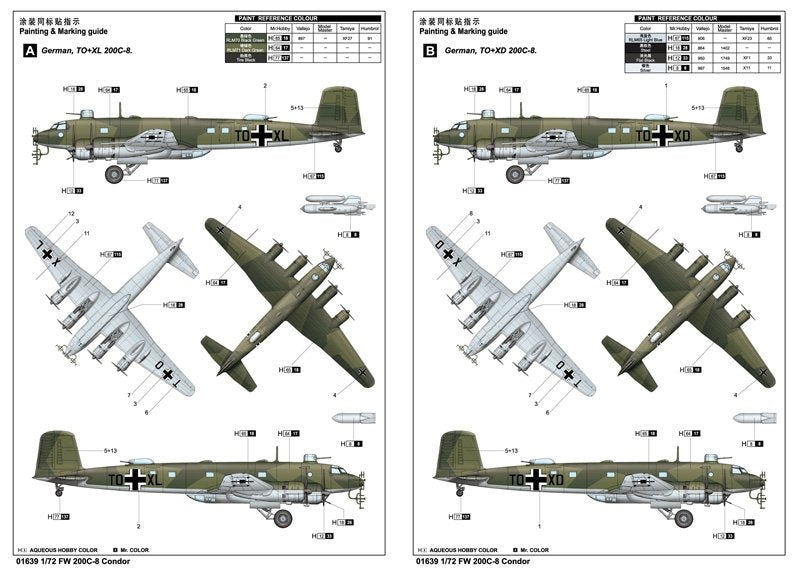 Trumpeter 01639 FW200 C-8 Condor 1/72 – immagine 3
