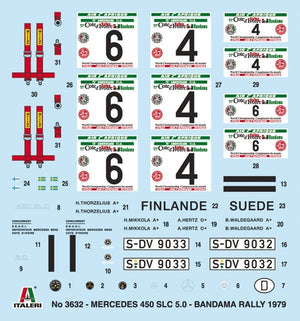 Italeri 3632 Mercedes-Benz 450SLC Rallye Bandama 1979 1/24 – Bild 11