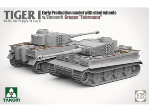 Takom 2202 Tiger I Sd.Kfz.181 Pz.Kpfw.VI Ausf.E - Early-Production Model With Steel Wheels And Zimmerit, Gruppe &amp;#39;Fehrmann&amp;#39; 1/35 – Bild 2