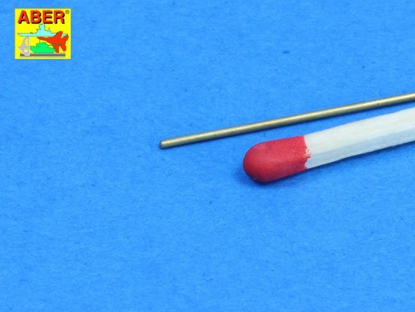 Aber BR07 Brass round rods fi 0,7mm length 250mm x 7 pcs. – zdjęcie 2