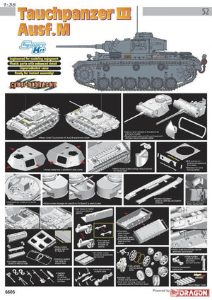 Cyber ​​​​Hobby 6605 Pz.Kpfw.III Ausf.M Early Production avec Rahmen fur Schutzhulle (1/35)