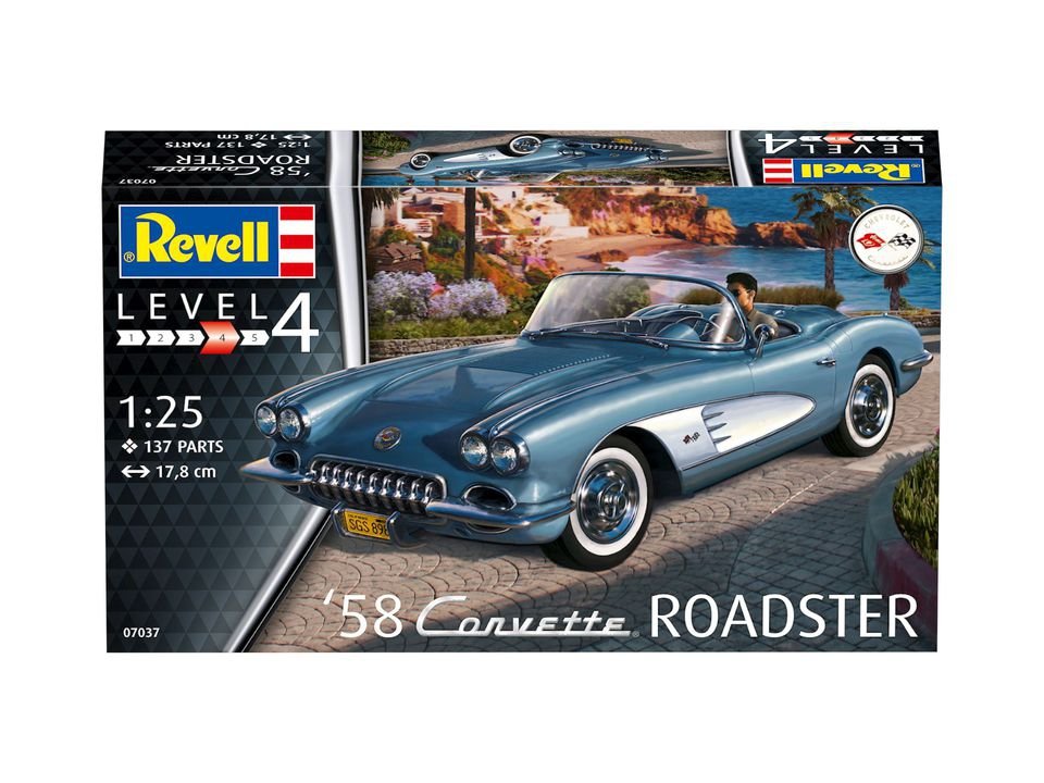 Revell 67037 58 Corvette Roadster Model Set 1/25 – immagine 3