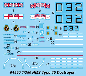 Trumpeter 04550 HMS Type 45 Destroyer 1/350 – imagen 4