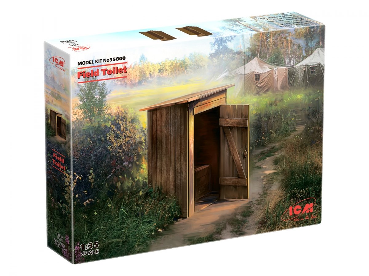 ICM 35800 WC Field Toilet 1/35 – immagine 2