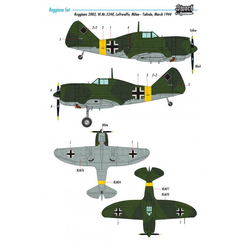 Sword 72110 Reggiane Fighter 6pcs 1/72 – image 4