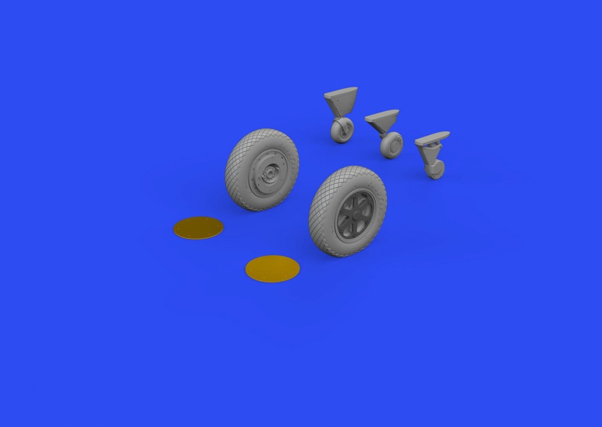 Eduard 648768 F4F-3 wheels late EDUARD 1/48 – immagine 3