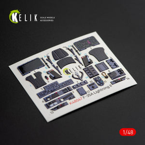 KELIK K48047 F-35A LIGHTNING II INTERIOR 3D DECALS FOR KITTY HAWK KIT 1/48 – immagine 2