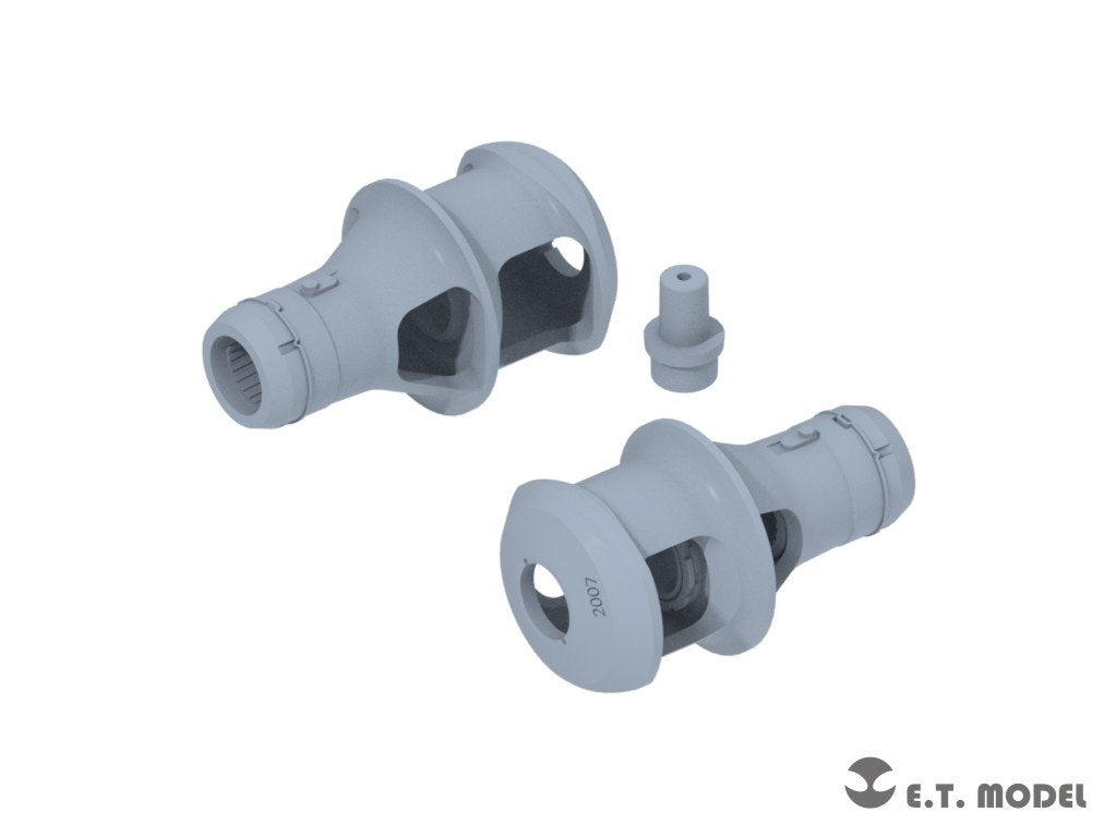 E.T. Model P35-302 WWII German 75mm KwK/Pak40 Muzzle Brake Type.2 ( 3D Print ) 1/35 – imagen 2