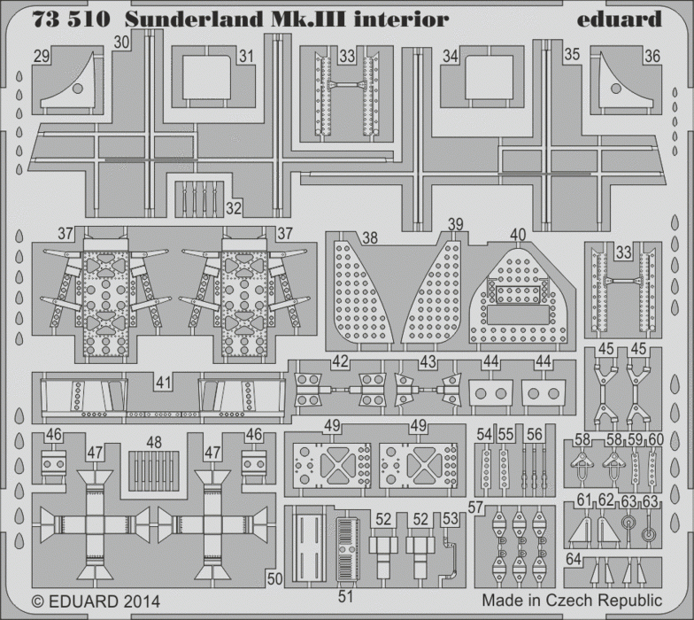 Intérieur du Sunderland Mk. III Eduard 73510 SA 1/72 ITALERI – image 2