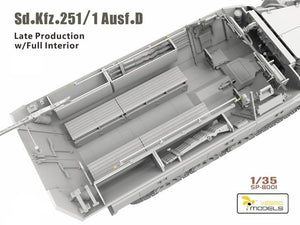 Vespid Models SP-8001 Sd.kfz.251/1 Ausf.D Late Production w/ Full Interior 1/35
