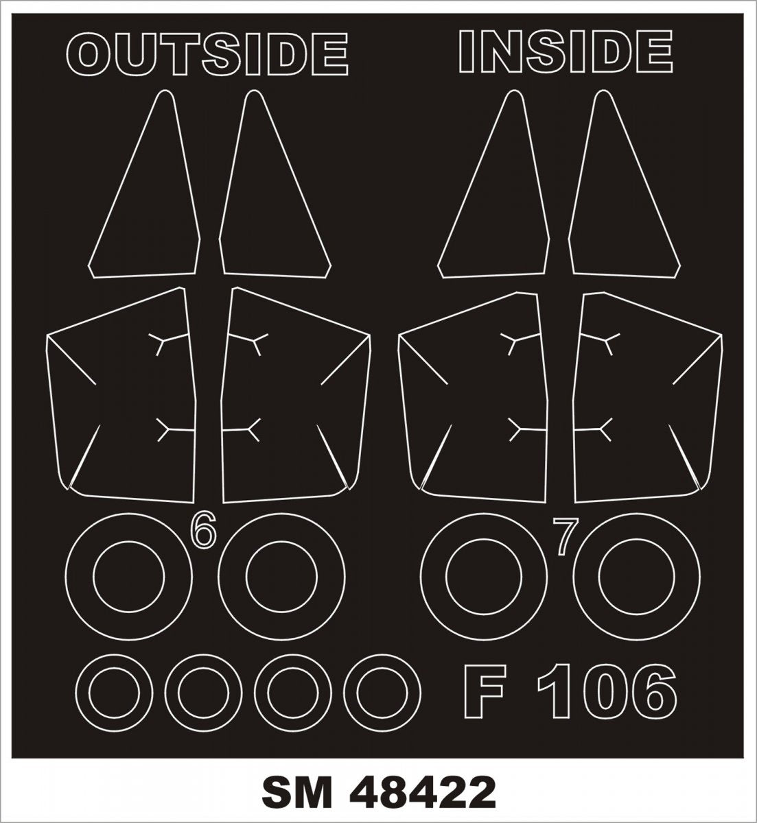 Montex SM48422 F-106 TRUMPETER