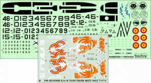 ModelMaker Decals D48199 Spanish F/A-18 NATO Tiger Meet 2022 1/48 – zdjęcie 2