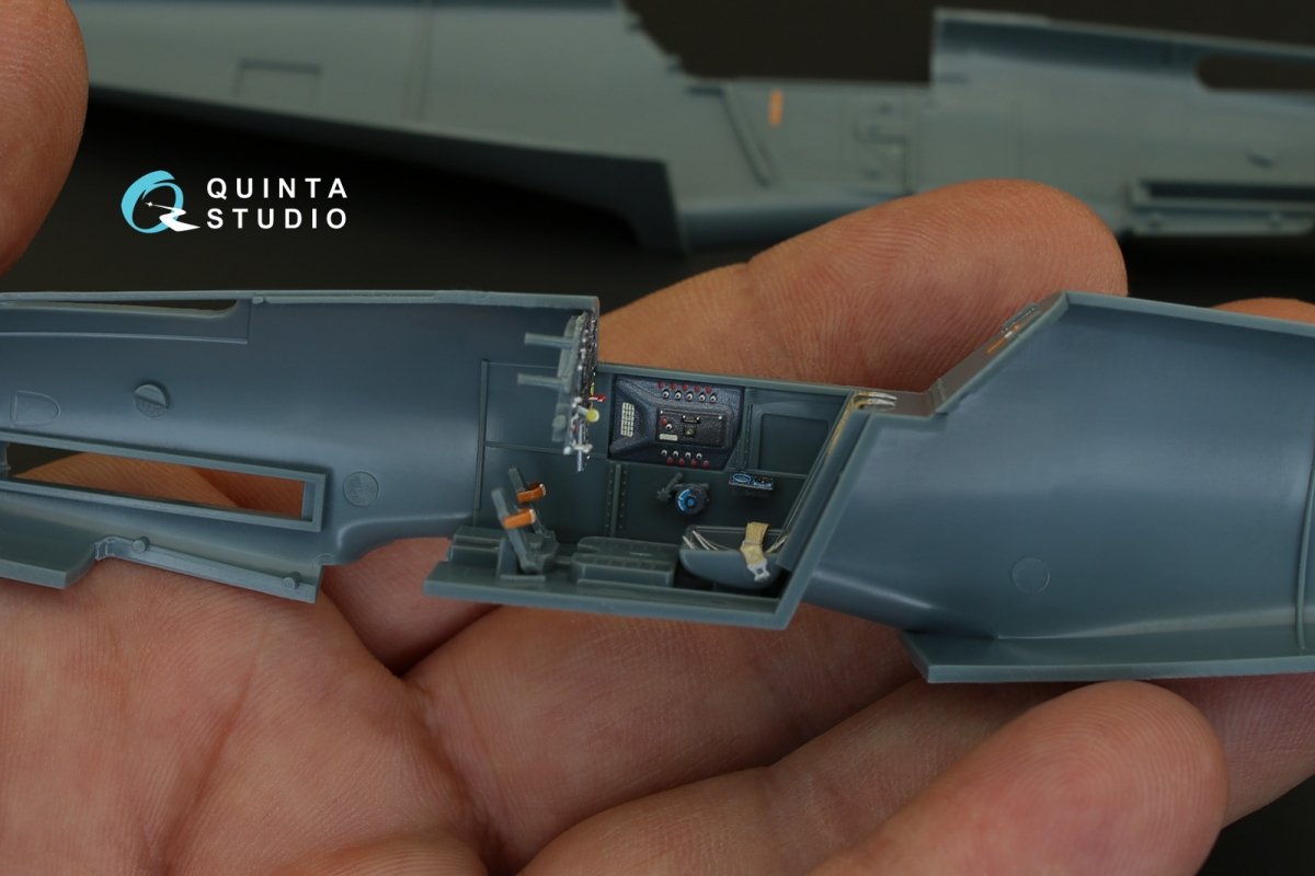 Quinta Studio QD48004 Yak-1B (late production) 3D-Printed &amp;amp; colored Interior on decal pape (for all kits) 1/48 – image 8
