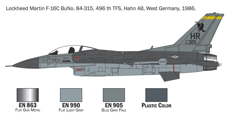 Italeri 72009 F-16 C/D Night Falcon - Kit complet pour maquettes à l&amp;#39;échelle 1/72 – image 4