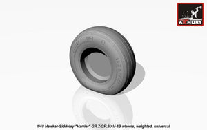 Roues avec pneus lestés pour Hawker-Siddeley Harrier GR.7/GR.9/AV-8B (Armory Models AW48405) à l&amp;#39;échelle 1/48 – image 11