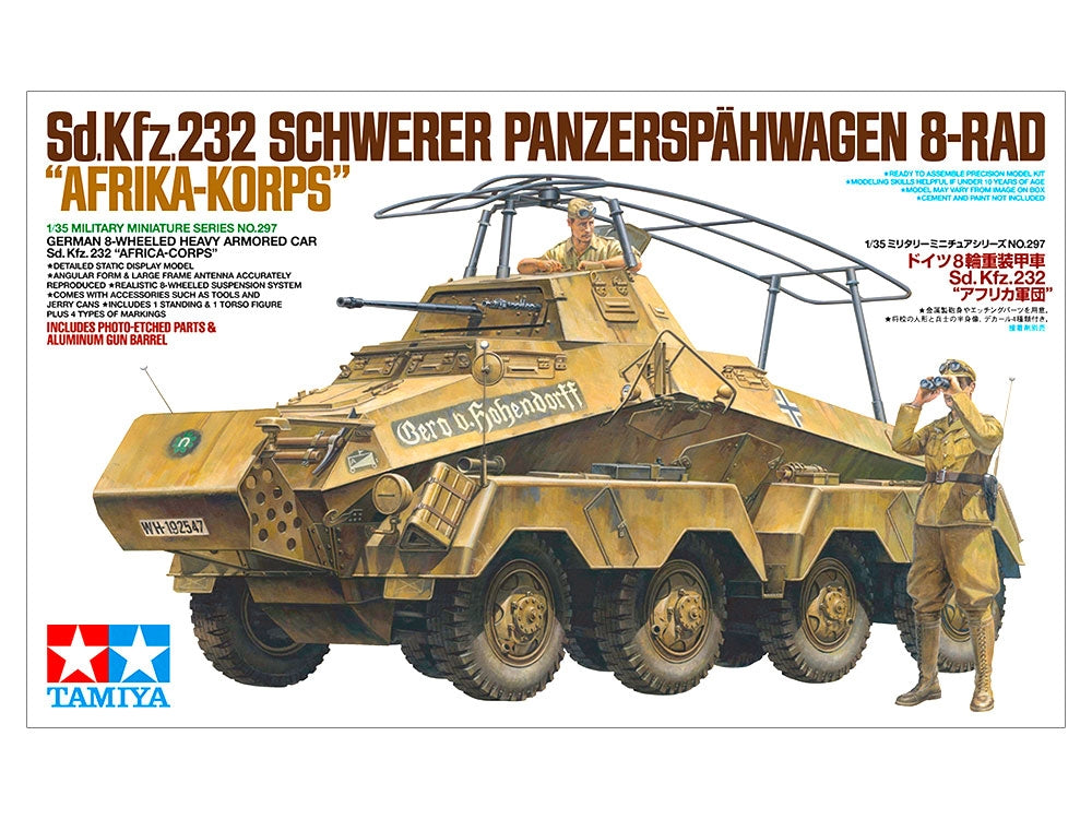Tamiya 35297 Voiture blindée lourde allemande à 8 roues Sd.Kfz.232 « Africa-Corps » (1/35)  – image 2