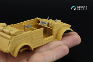Quinta Studio QD+35143 Kubelwagen Type 82 3D-Printed &amp;amp; coloured Interior on decal paper (Hero) (with 3D-printed resin parts)1/35 – zdjęcie 10