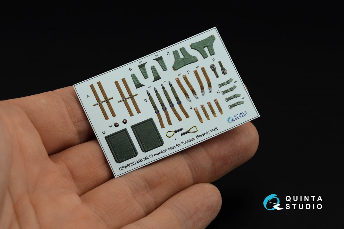 Quinta Studio QD+48262 Tornado IDS Italian 3D-Printed &amp;amp; coloured Interior on decal paper (Revell) (with 3D-printed resin parts) 1/48 – zdjęcie 11