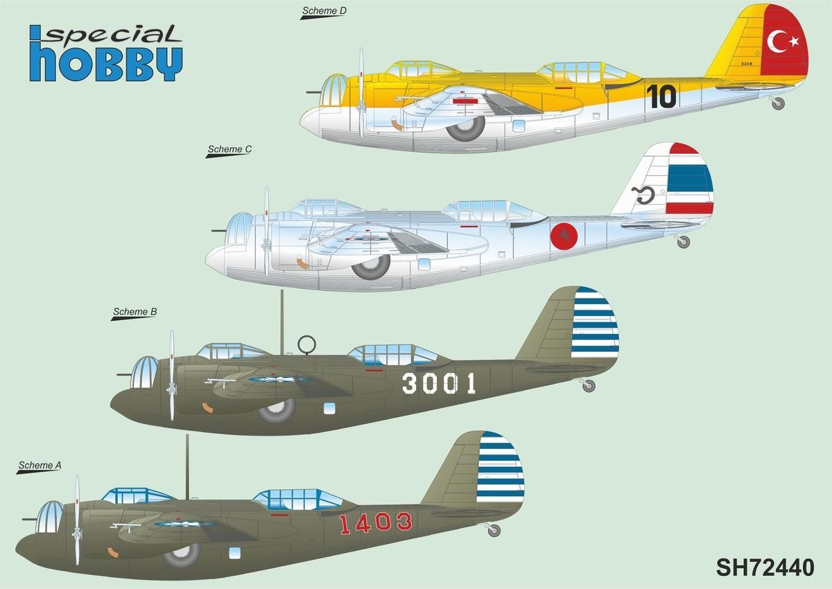 Special Hobby 72440 model 139WC/WSM/WT &amp;#39;Chinese, Siamese and Turkish Service&amp;#39; 1/72 – imagen 2