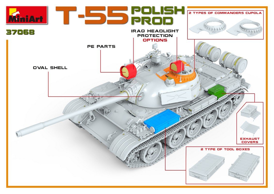 MiniArt 37068 T-55 POLISH PRODUCTION 1/35 – Bild 11