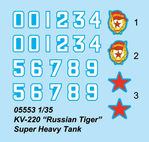 Trumpeter 05553 KV-220 Russian Tiger Super Heavy Tank 1/35 – Bild 3