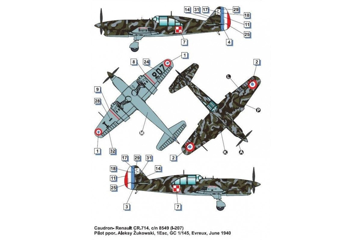 Dora Wings 48047 Caudron -Renault CR.714C.1 (early) 1/48 – immagine 4