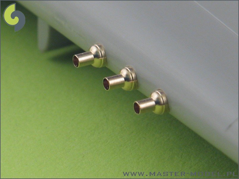 Master AM-48-025 P-40 E-N - fairings with blast tubes for .50cal Browning (6pcs) 1/48 – immagine 5