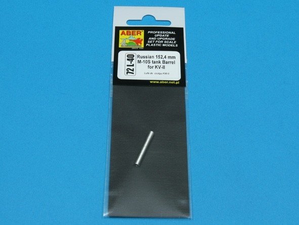 Aber 72L-40 Lufa 152,4 mm M-10S do czołgu KW-II / Russian 152,4 mm M-10S tank barrel for KV-II 1/72 – zdjęcie 4