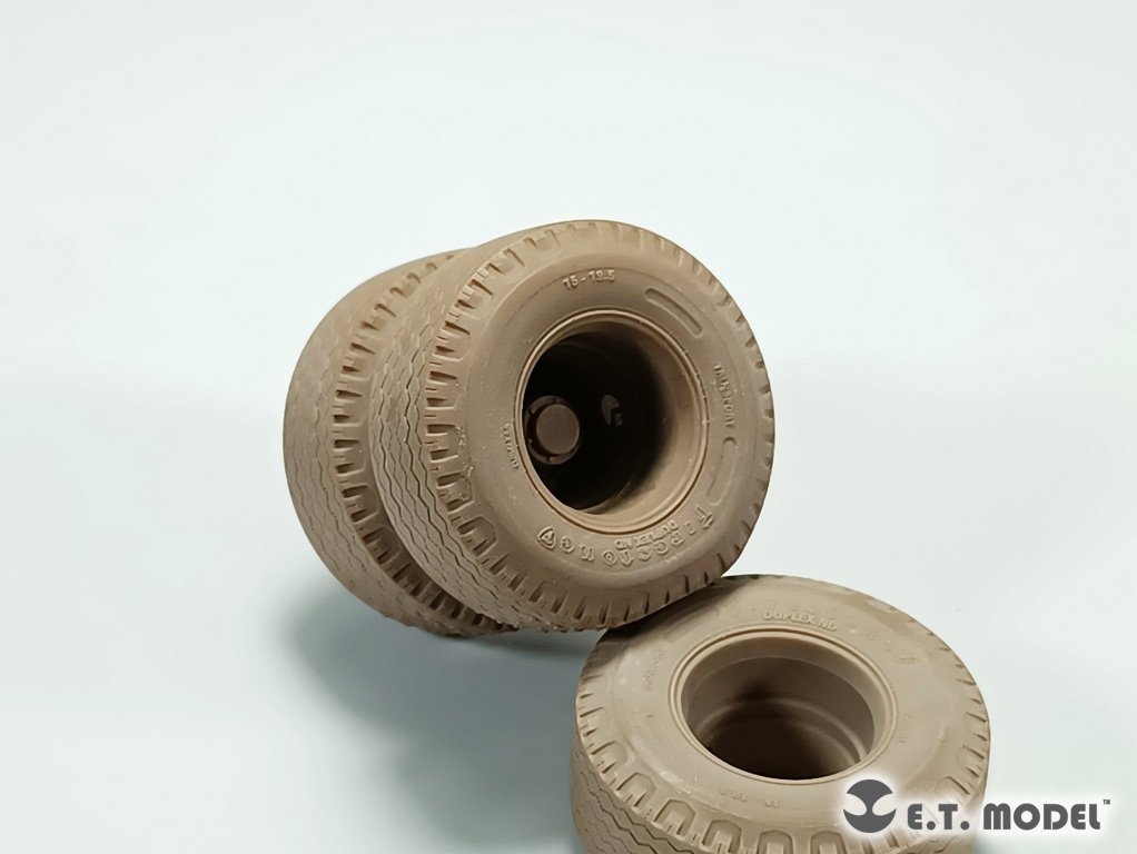 E.T. Model P35-119 US M747 Heavy Equipment Semi-Trailer Sagged wheels For Meng Kit 1/35 – Bild 8