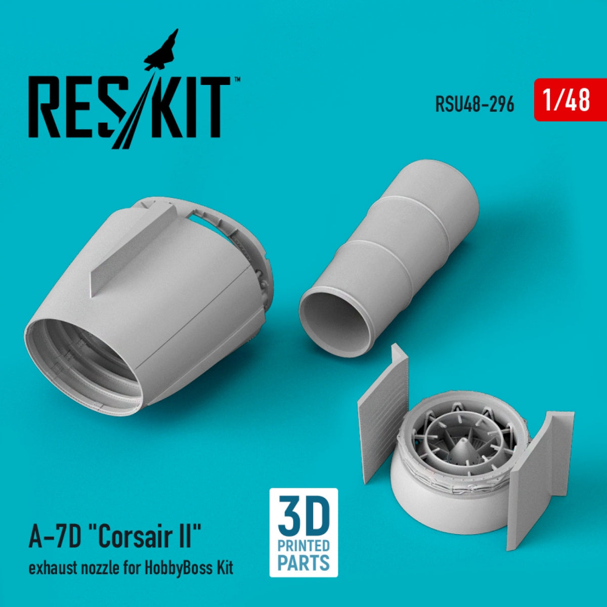 RESKIT RSU48-0296 A-7D &amp;quot;CORSAIR II&amp;quot; EXHAUST NOZZLE FOR HOBBYBOSS KIT 1/48 – immagine 2