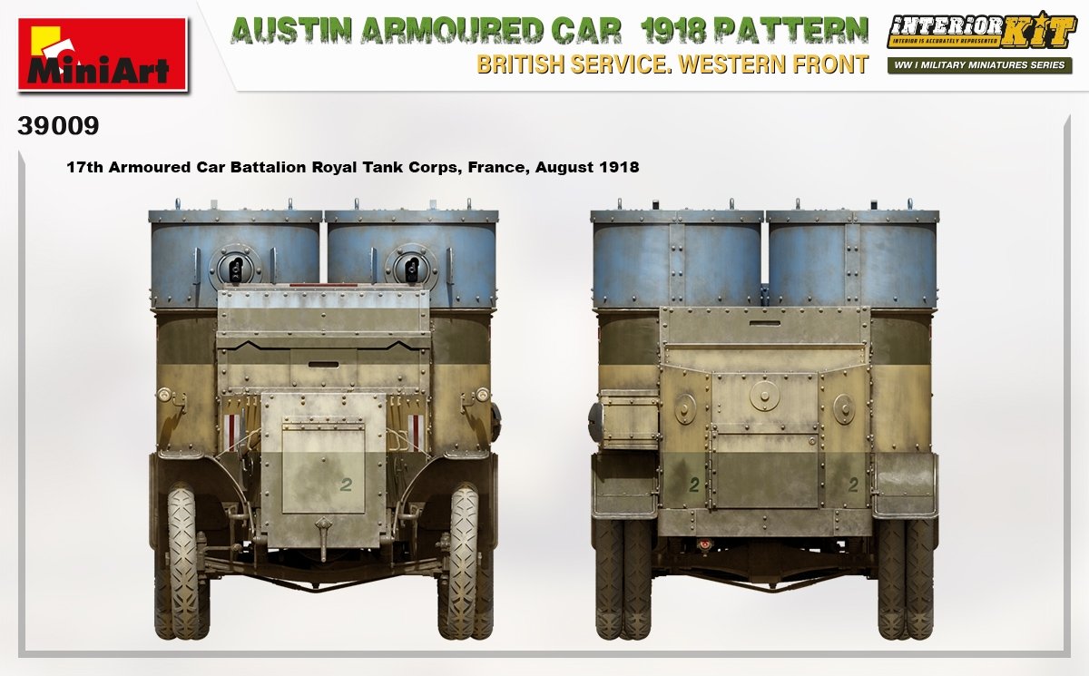 Miniart 39009 AUSTIN ARMORED CAR 1918 PATTERN. BRITISH SERVICE. WESTERN FRONT. INTERIOR KIT 1/35 – image 14