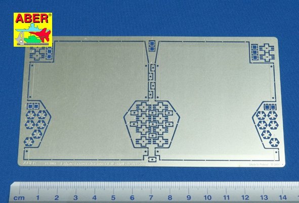 Aber 16007 Exhaust covers for Tiger I, Ausf.E - Early/Late version 1/16 – image 2