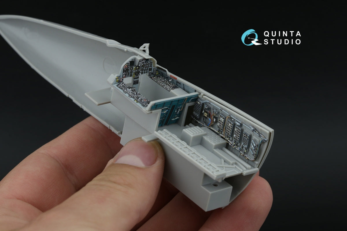Quinta Studio QD48597 F-15A/F-15C Early/F-15J Early 3D-Printed &amp;amp; colored Interior on decal paper (Hasegawa) 1/48 – image 4