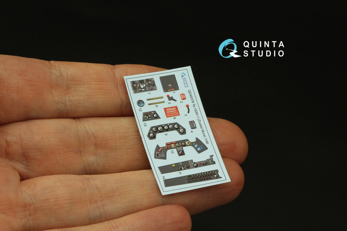 Quinta Studio QD48376 Ta 152H 3D-Printed &amp;amp; coloured Interior on decal paper (Zoukei Mura) 1/48 – Bild 3