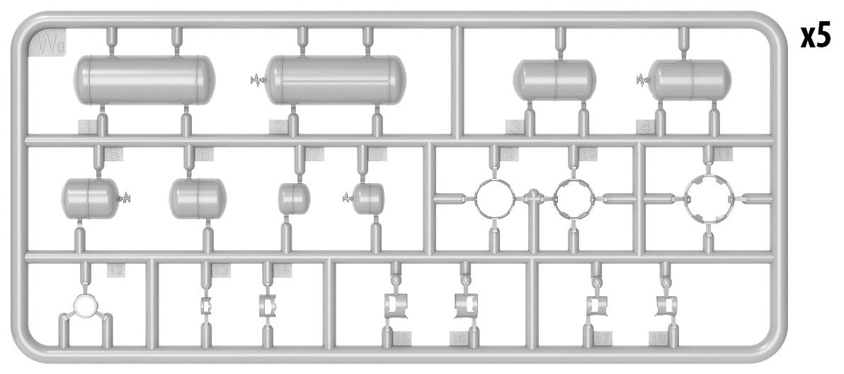 MiniArt 35619 PROPANE/BUTANE CYLINDERS 1/35 – immagine 3