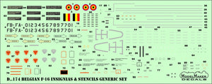 ModelMaker Decals D48178 Belgian F-16 75TH Anniversary 1/48 – Bild 4